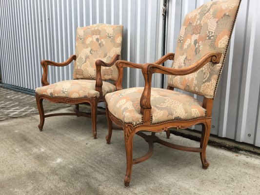 Mid-Century Louis XV Style Armchairs, Set of 2-WQQ-587594