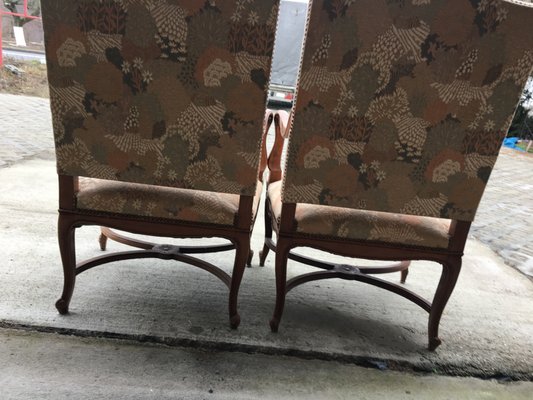 Mid-Century Louis XV Style Armchairs, Set of 2-WQQ-587594