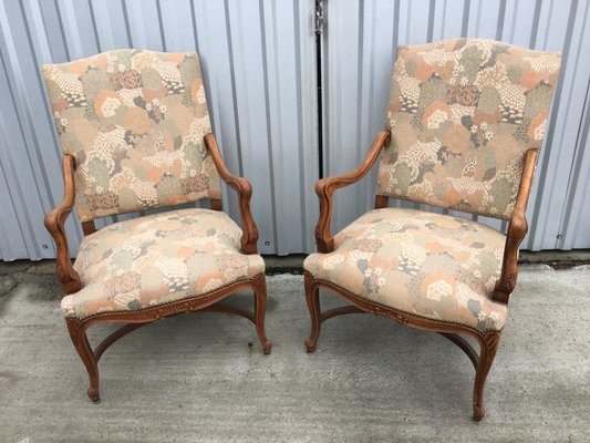 Mid-Century Louis XV Style Armchairs, Set of 2-WQQ-587594