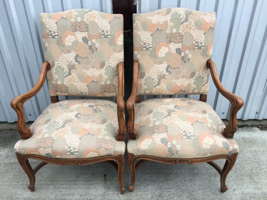 Mid-Century Louis XV Style Armchairs, Set of 2-WQQ-587594