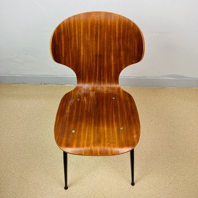 Mid-Century Lulli Dining Chair by Carlo Ratti for ILC Lissone, Italy, 1970s-WQC-1059229