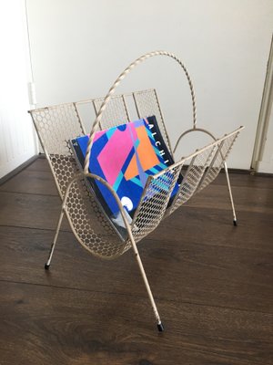 Mid-Century Magazine Rack in the Style of Mathieu Matégot, 1950s-DE-660083