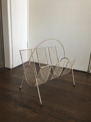 Mid-Century Magazine Rack in the Style of Mathieu Matégot, 1950s-DE-660083