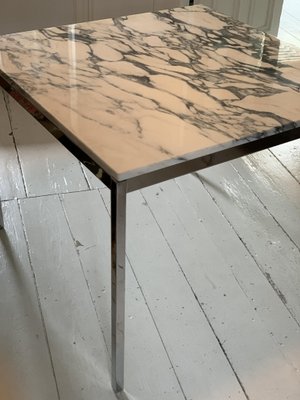 Mid-Century Marble and Chrome Dining Table by Florence Knoll Bassett for Knoll Inc. / Knoll International-JAG-837322