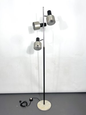 Mid-Century Marble and Metal 3-Arm Floor Lamp, Italy, 1960s-OT-1397642