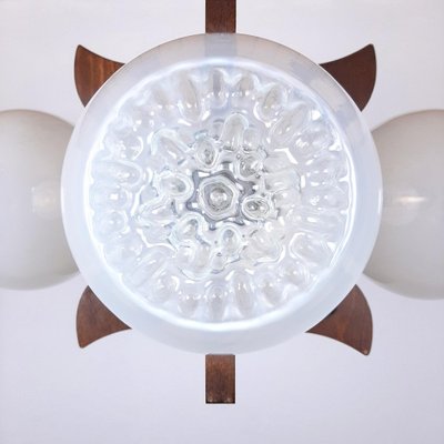 Mid-Century Mazzega Murano Glass Pendant Lamp, 1970s-WQC-843076