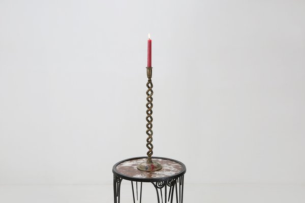 Mid-Century Metal Candleholder, 1920s-YSY-1317144