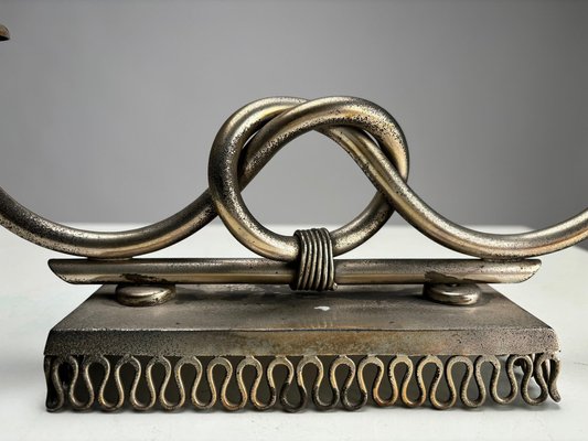 Mid-Century Metal Candleholder by Gio Ponti, Italy, 1950s-KKZ-2031904