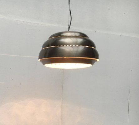 Mid-Century Metal & Glass Pendant Lamp-UAH-878806