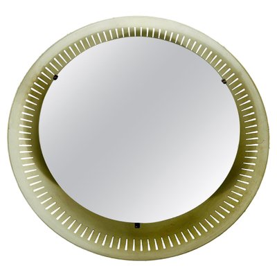 Mid-Century Metal Illuminated Mirror by Hillebrand, Germany, 1950s-PUK-1320933