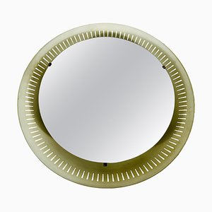 Mid-Century Metal Illuminated Mirror by Hillebrand, Germany, 1950s-PUK-1320933