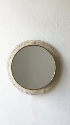 Mid-Century Metal Illuminated Mirror from Vereinigte Münchner Werkstätten, 1950s-UMB-1351163