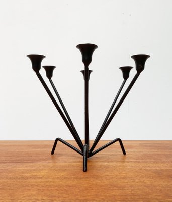 Mid-Century Metal String Style Tripod Candleholder-UAH-949741