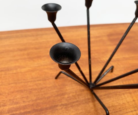 Mid-Century Metal String Style Tripod Candleholder-UAH-949741