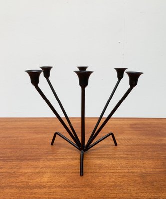 Mid-Century Metal String Style Tripod Candleholder-UAH-949741