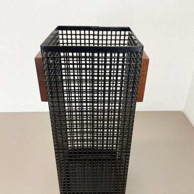 Mid-Century Metal Umbrella Stand in the Style of Josef Hoffmann, Austria, 1960s-QZ-1053178