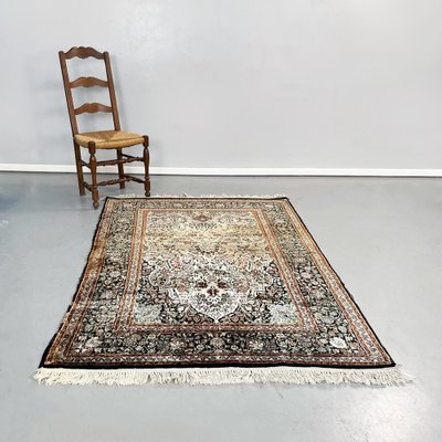 Mid-Century Middle Eastern Modern Rug in Beige & Black Fabric, 1950s-GDD-1372913