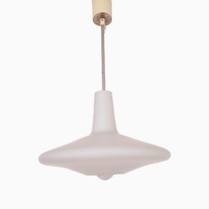 Mid-Century Milk Glass Pendant, 1963-TZ-1728478