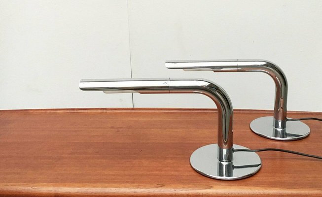 Mid-Century Minimalist Gulp Table Lamps by Ingo Maurer for M-Design, Germany, 1960s, Set of 2-UAH-1451394