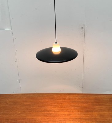 Mid-Century Minimalist Metal and Glass Pendant Lamp-UAH-1029607