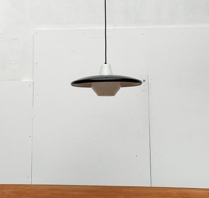 Mid-Century Minimalist Metal and Glass Pendant Lamp-UAH-1029607