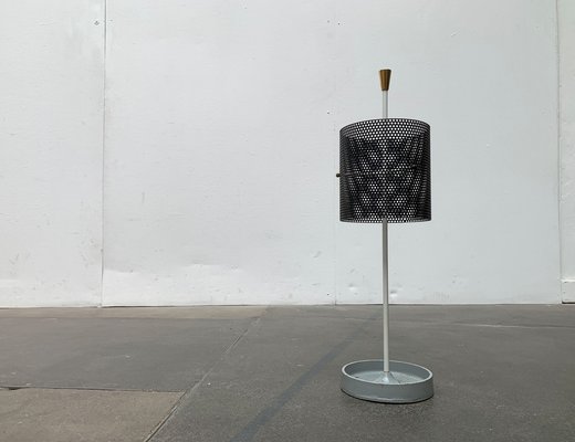 Mid-Century Minimalist Perforated Steel Umbrella Stand, 1960s-UAH-1313372