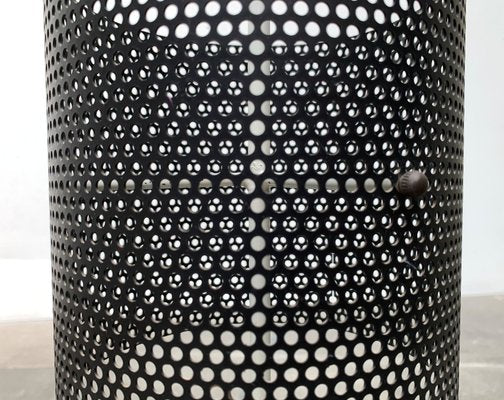 Mid-Century Minimalist Perforated Steel Umbrella Stand, 1960s-UAH-1313372