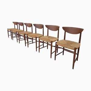 Mid-Century Model 316 Chairs attributed to Peter Hvidt & Orla Mølgaard Nielsen, 1950s, Set of 6-FGA-1817141