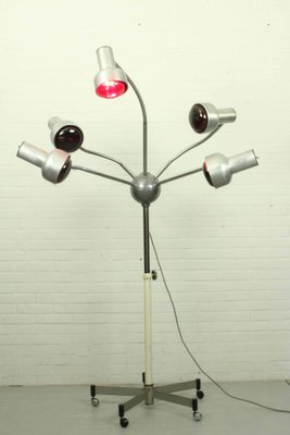 Mid-Century Modern Adjustable 5-Arm Lamp on Wheel Base-ZA-1320826