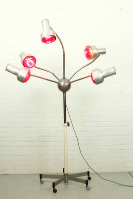 Mid-Century Modern Adjustable 5-Arm Lamp on Wheel Base-ZA-1320826