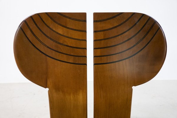 Mid-Century Modern Africa Chairs by Afra & Tobia Scarpa for Maxalto, 1970s, Set of 6-FGA-1783033