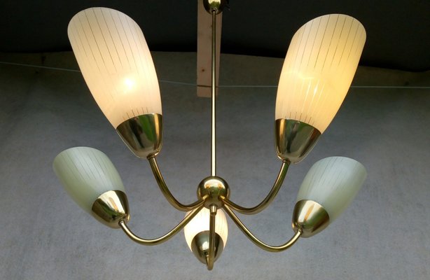 Mid-Century Modern Aluminum Chandelier, 1960s-VIC-925988