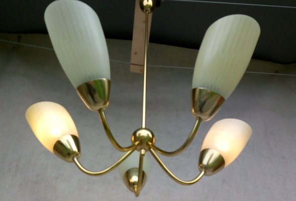 Mid-Century Modern Aluminum Chandelier, 1960s-VIC-925988