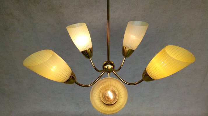 Mid-Century Modern Aluminum Chandelier, 1960s-VIC-925988