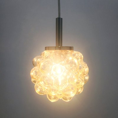 Mid-Century Modern Amber Bubble Glass Ceiling Light attributed to Helena Tynell for Limburg, Germany, 1960s-BMM-1532409