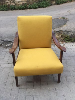 Mid-Century Modern Armchair in the Style of Gianfranco Frattini, 1960s-HQI-1343287