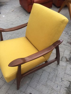 Mid-Century Modern Armchair in the Style of Gianfranco Frattini, 1960s-HQI-1343287