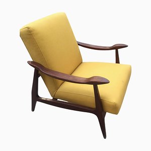 Mid-Century Modern Armchair in the Style of Gianfranco Frattini, 1960s-HQI-1343287