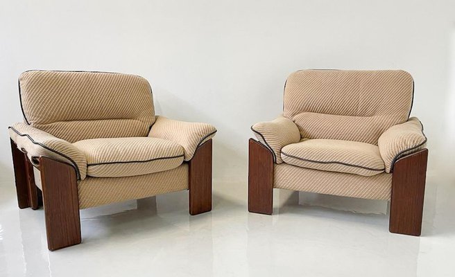 Mid-Century Modern Armchairs attributed to Sapporo for Mobil Girgi, 1970s, Set of 2-FGA-1704256