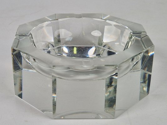 Mid-Century Modern Art Nouveau Style Crystal Ashtray from Moser, 1940s-AXJ-1749448