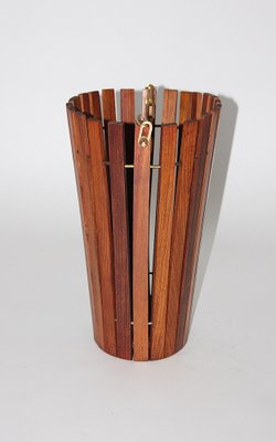 Mid-Century Modern Ash Brass Paper Basket, 1960s-NB-1152647