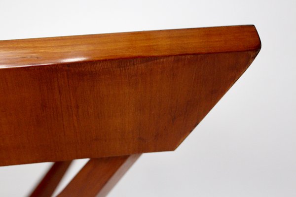 Mid-Century Modern Austrian Teal Formica Cherrywood Dining Table or Center Table, 1950s-NB-1071278