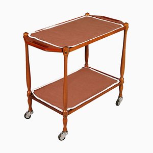 Mid-Century Modern Bar Cart in Beech, Cherry and Formica, 1950s-NJV-762371