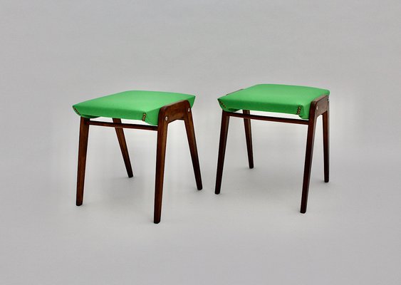 Mid-Century Modern Beech Model SW 2 Stools by Roland Rainer, Austria, 1955, Set of 2-NB-1385598