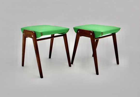 Mid-Century Modern Beech Model SW 2 Stools by Roland Rainer, Austria, 1955, Set of 2-NB-1385598