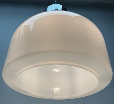 Mid-Century Modern Blown Glass Pendant Suspension Fixture from Glashütte Limburg, 1965-MJY-1394558