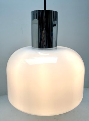 Mid-Century Modern Blown Glass Pendant Suspension Fixture from Glashütte Limburg, 1965-MJY-1394558