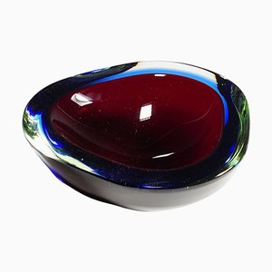 Mid-Century Modern Bowl in Murano Sommerso Art Glass, 1960s-KJP-1292527