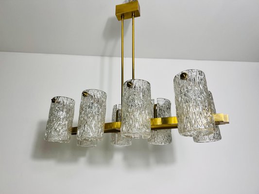 Mid-Century Modern Brass 8-Arm Chandelier, 1960s-PUK-2022201