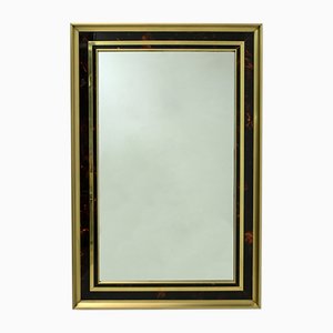 Mid-Century Modern Brass and Celluloid Mirror by Sandro Petti for Metal Art, 1970s-FER-800886